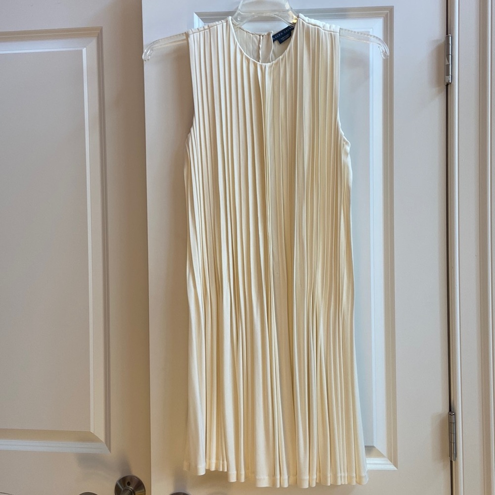 COPY - Ralph Lauren White Pleated Dress